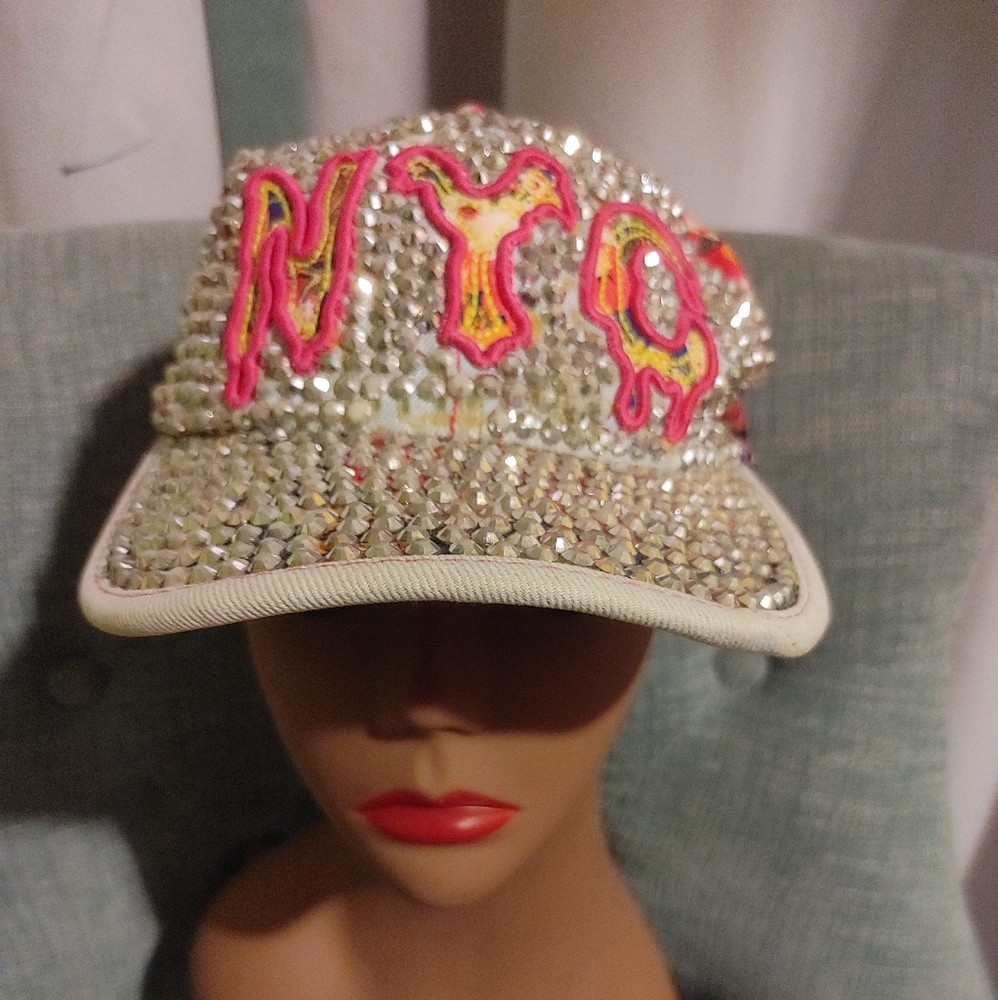 NYC Fitted Hat with jewels